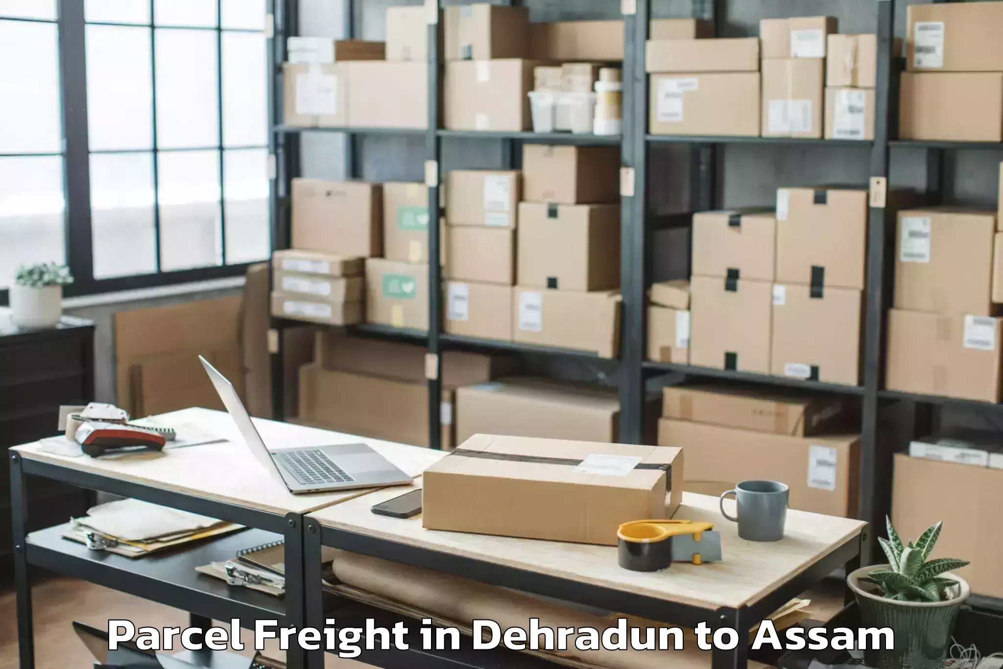 Top Dehradun to Baihata Parcel Freight Available